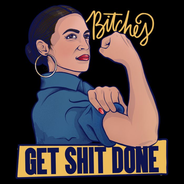 Bitches Get Shit Done Aoc Alexandria Ocasio Cortez Gift Sustainable Bucket Hat
