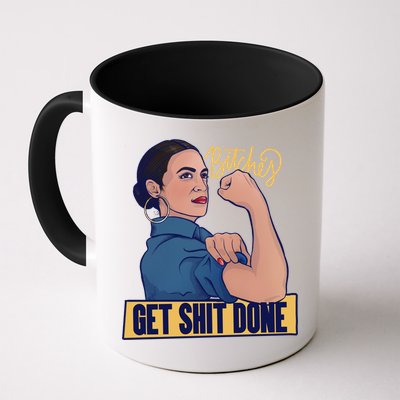 Bitches Get Shit Done Aoc Alexandria Ocasio Cortez Gift Mug