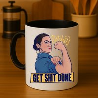 Bitches Get Shit Done Aoc Alexandria Ocasio Cortez Gift Mug