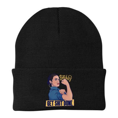 Bitches Get Shit Done Aoc Alexandria Ocasio Cortez Gift Beanie