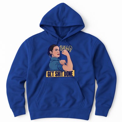 Bitches Get Shit Done Aoc Alexandria Ocasio Cortez Gift Hoodie