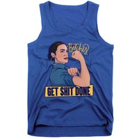 Bitches Get Shit Done Aoc Alexandria Ocasio Cortez Gift Tank Top