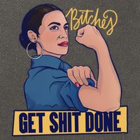 Bitches Get Shit Done Aoc Alexandria Ocasio Cortez Gift Cotton Canvas Backpack