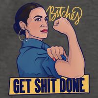 Bitches Get Shit Done Aoc Alexandria Ocasio Cortez Gift Vector Backpack