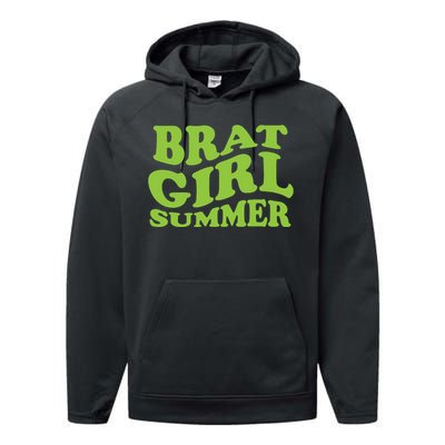 Brat Girl Summer Cute Retro Summer Performance Fleece Hoodie