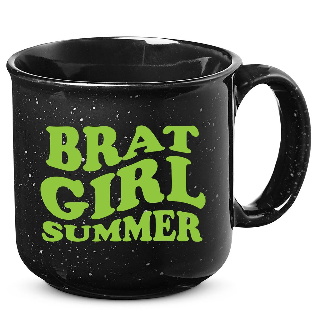 Brat Girl Summer Cute Retro Summer 15oz Campfire Ceramic Mug