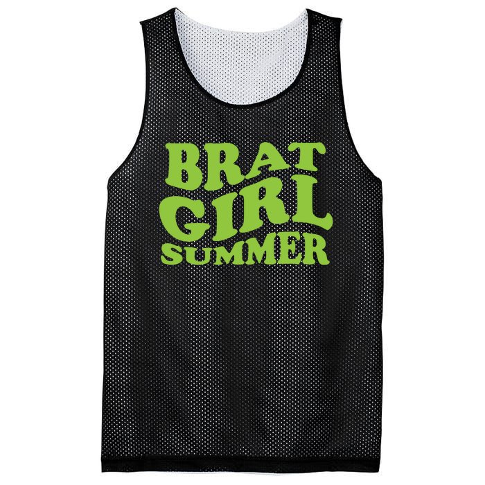 Brat Girl Summer Cute Retro Summer Mesh Reversible Basketball Jersey Tank