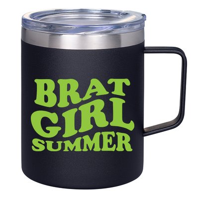 Brat Girl Summer Cute Retro Summer 12oz Stainless Steel Coffee Mug