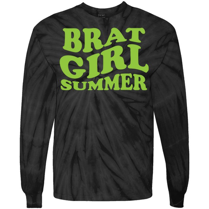 Brat Girl Summer Cute Retro Summer Tie-Dye Long Sleeve Shirt