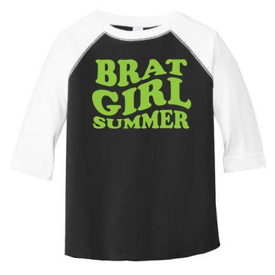 Brat Girl Summer Cute Retro Summer Toddler Fine Jersey T-Shirt