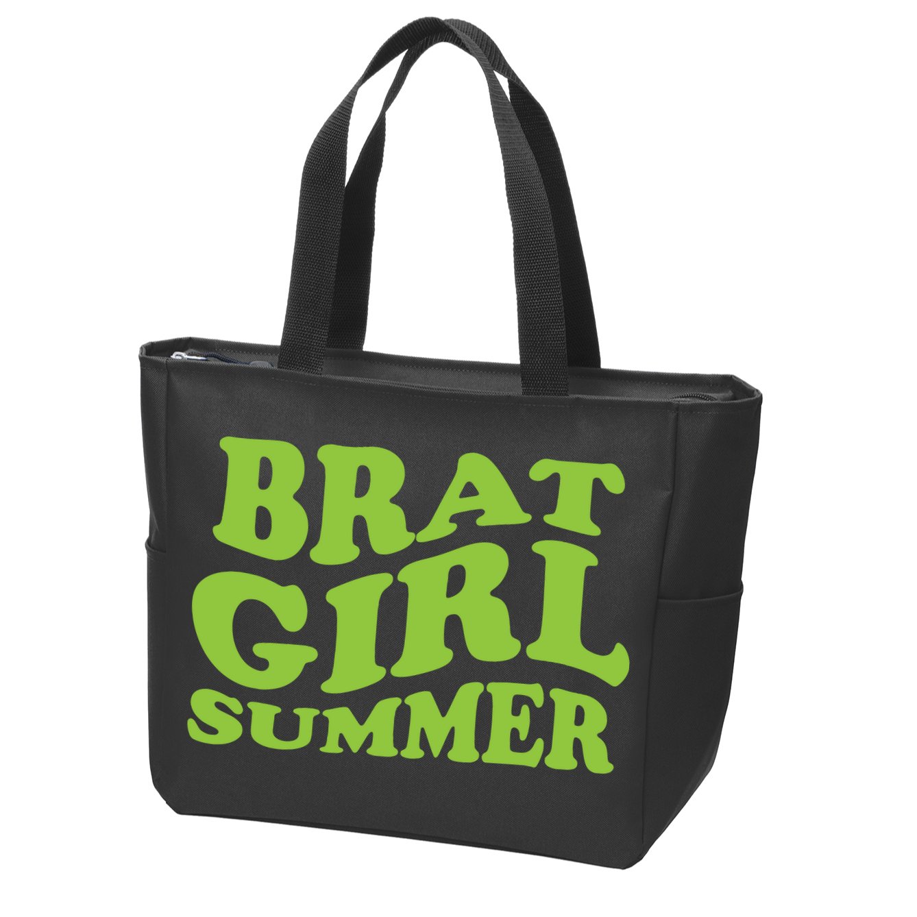 Brat Girl Summer Cute Retro Summer Zip Tote Bag