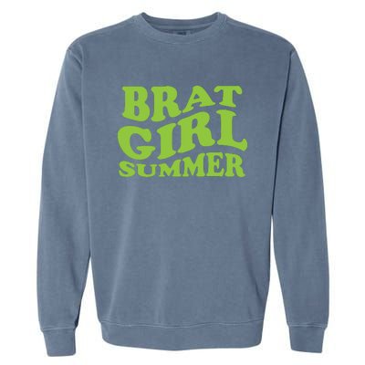 Brat Girl Summer Cute Retro Summer Garment-Dyed Sweatshirt