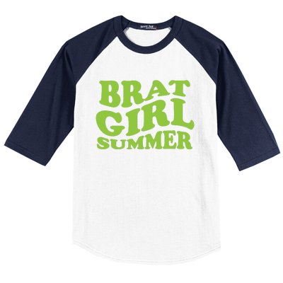 Brat Girl Summer Cute Retro Summer Baseball Sleeve Shirt