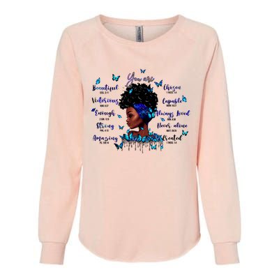 Black God Says I Am Afro Christian Religious Gift Funny Gift Womens California Wash Sweatshirt