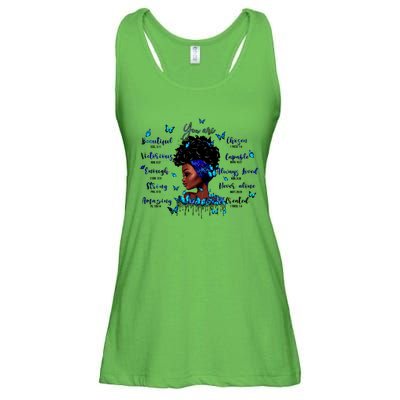 Black God Says I Am Afro Christian Religious Gift Funny Gift Ladies Essential Flowy Tank