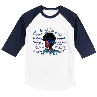 Black God Says I Am Afro Christian Religious Gift Funny Gift Baseball Sleeve Shirt