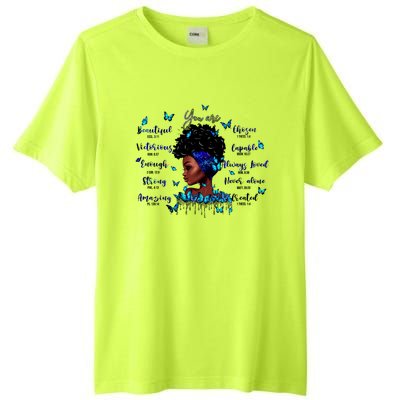 Black God Says I Am Afro Christian Religious Gift Funny Gift Tall Fusion ChromaSoft Performance T-Shirt