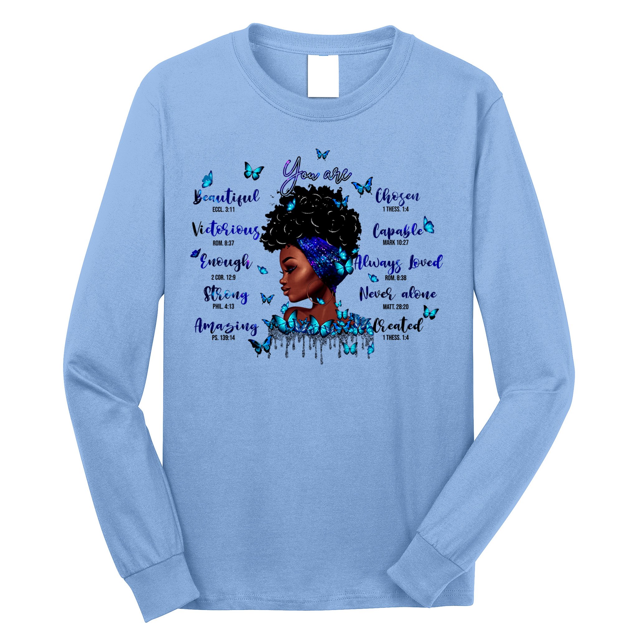 Black God Says I Am Afro Christian Religious Gift Funny Gift Long Sleeve Shirt