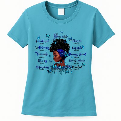 Black God Says I Am Afro Christian Religious Gift Funny Gift Womens T-Shirt