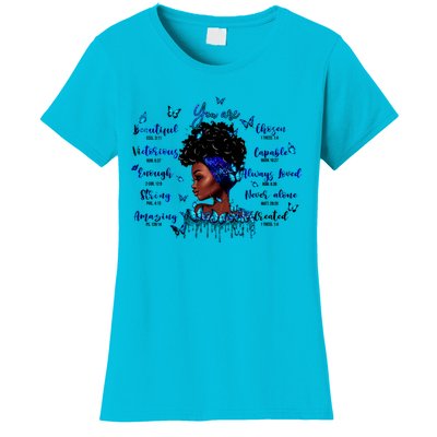 Black God Says I Am Afro Christian Religious Gift Funny Gift Women's T-Shirt