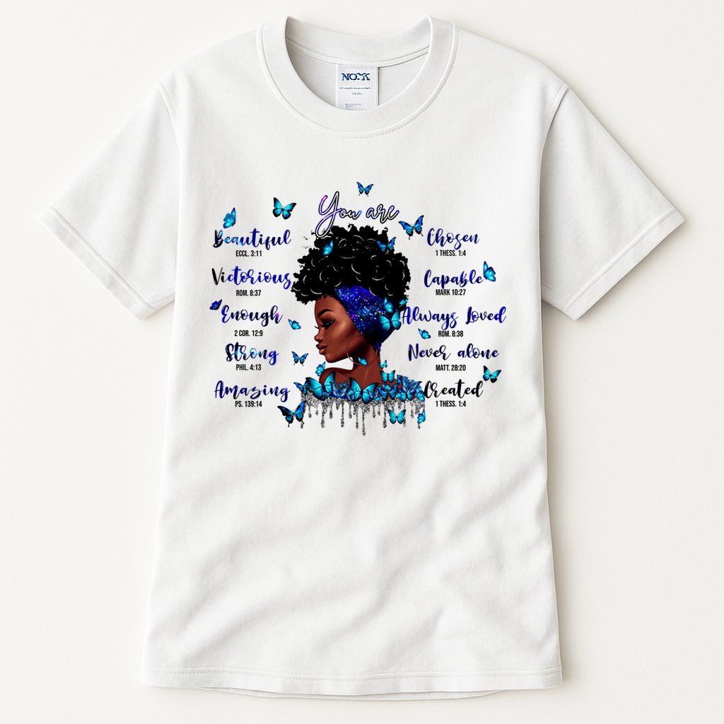 Black God Says I Am Afro Christian Religious Gift Funny Gift Tall T-Shirt