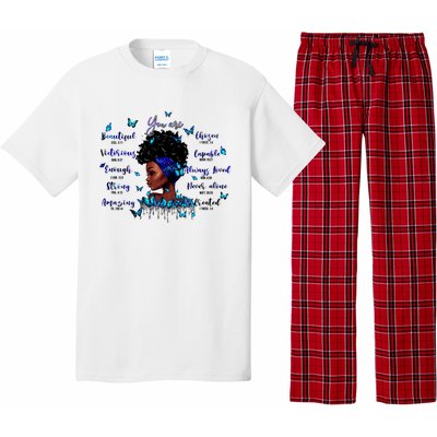 Black God Says I Am Afro Christian Religious Gift Funny Gift Pajama Set