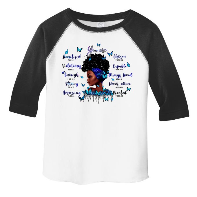 Black God Says I Am Afro Christian Religious Gift Funny Gift Toddler Fine Jersey T-Shirt
