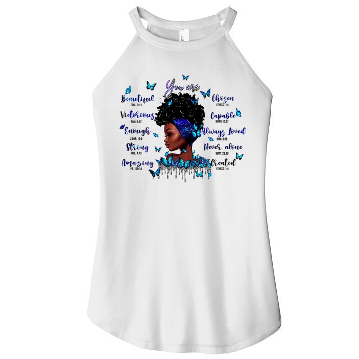 Black God Says I Am Afro Christian Religious Gift Funny Gift Women's Perfect Tri Rocker Tank