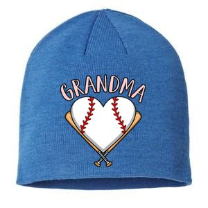 Baseball Grandma Sports Player Lover Coach Graphic Great Gift Sustainable Beanie