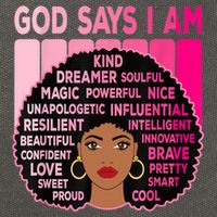 Black God Says I Am Black Melanin History Month Pride Great Gift Cotton Canvas Backpack