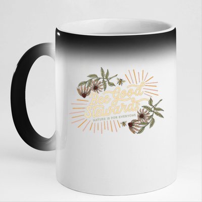 Bee Good Stewards 11oz Black Color Changing Mug