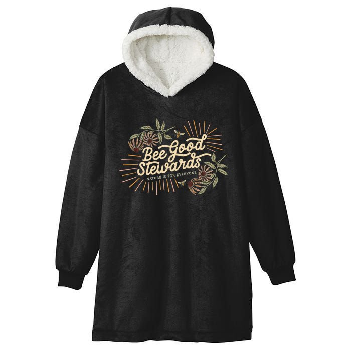 Bee Good Stewards Hooded Wearable Blanket