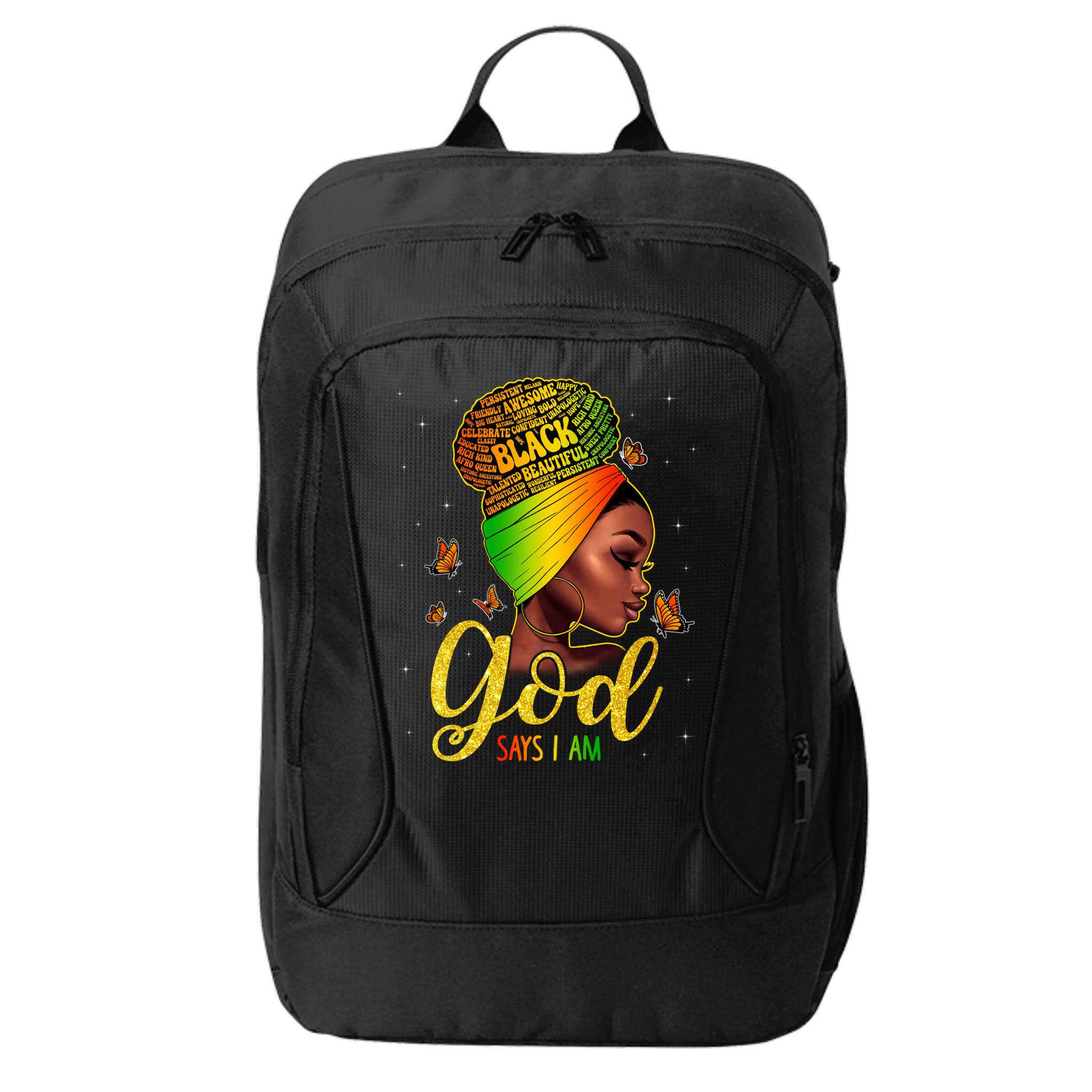 Black God Says I Am Juneteenth Black History Month Blm Gift City Backpack