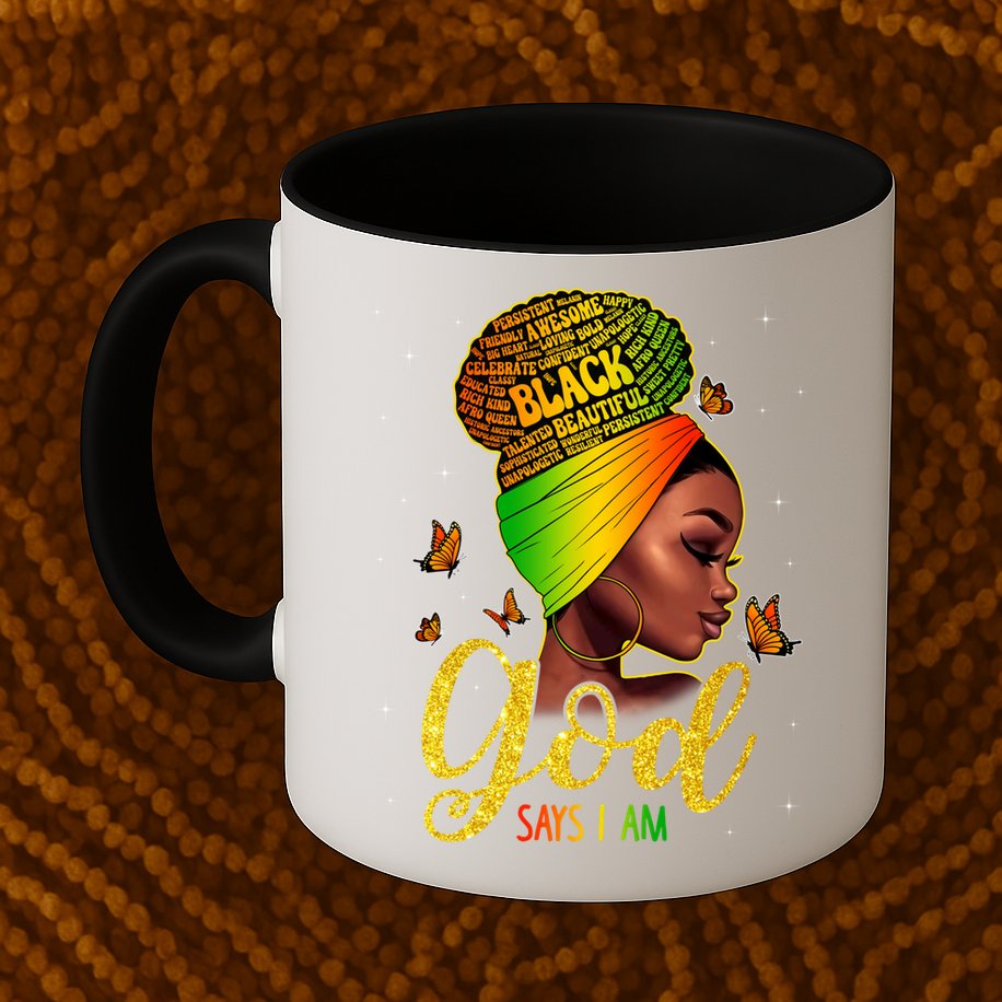 Black God Says I Am Juneteenth Black History Month Blm Gift Mug