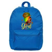 Black God Says I Am Juneteenth Black History Month Blm Gift 16 in Basic Backpack