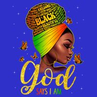 Black God Says I Am Juneteenth Black History Month Blm Gift 16 in Basic Backpack