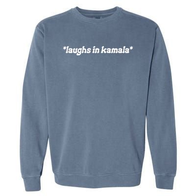 Brat Girl Summer Laughs In Kamala Garment-Dyed Sweatshirt