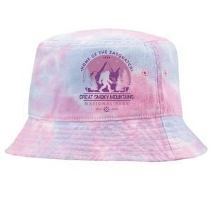 Bigfoot Great Smoky Mountain Wilderness Sasquatch Gift Tie-Dyed Bucket Hat