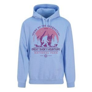 Bigfoot Great Smoky Mountain Wilderness Sasquatch Gift Unisex Surf Hoodie