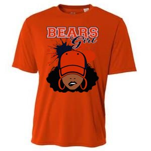 Bears Girl Sports Fan Team Spirit Cooling Performance Crew T-Shirt