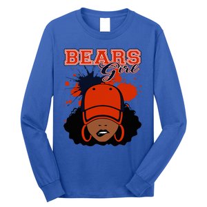 Bears Girl Sports Fan Team Spirit Long Sleeve Shirt