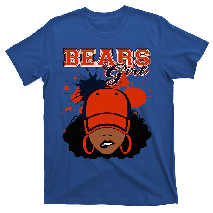 Bears Girl Sports Fan Team Spirit T-Shirt