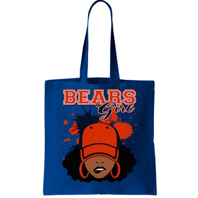 Bears Girl Sports Fan Team Spirit Tote Bag