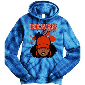 Bears Girl Sports Fan Team Spirit Tie Dye Hoodie