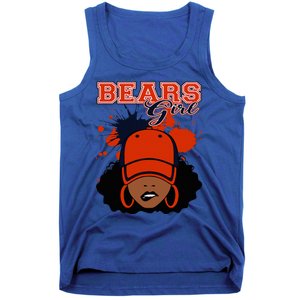 Bears Girl Sports Fan Team Spirit Tank Top