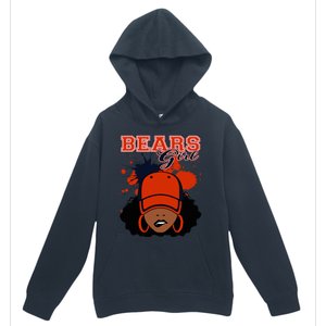 Bears Girl Sports Fan Team Spirit Urban Pullover Hoodie