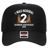 Best German Shepherd Art Women Dog Lover German Shepherd High Crown Mesh Back Trucker Hat