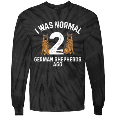 Best German Shepherd Art Women Dog Lover German Shepherd Tie-Dye Long Sleeve Shirt