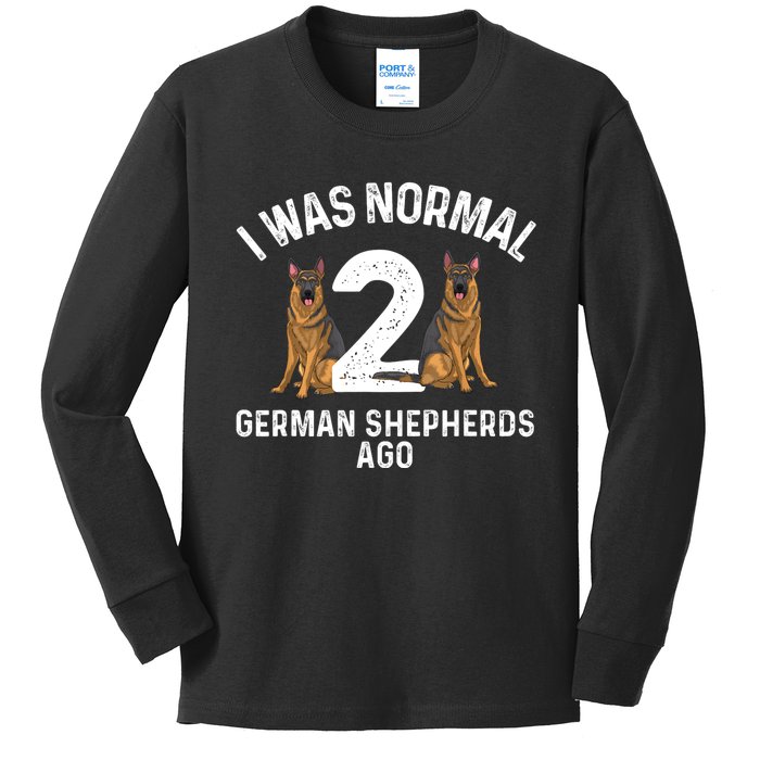 Best German Shepherd Art Women Dog Lover German Shepherd Kids Long Sleeve Shirt