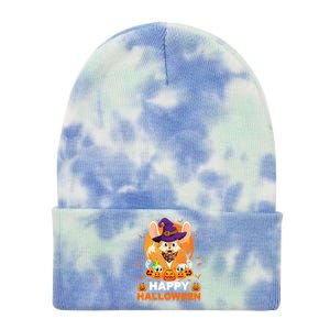 Boo Ghost Scary Pumpkin Moon Witch Fennec Fox Halloween Gift Tie Dye 12in Knit Beanie